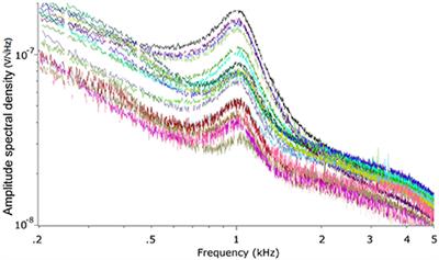 On the Origin of the 1,000 Hz Peak in the Spectrum of the Human Tympanic Electrical Noise